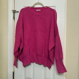 Entro Fuchsia Crew Neck Sweater